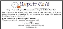 30/01 - Repair Café : Inauguration officielle le 06 février 2020